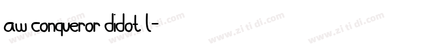 AW Conqueror Didot L字体转换